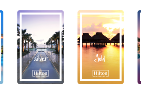 Elite status cards blue silver gold diamond