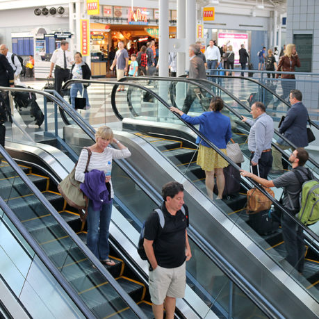 Escalator Chicago O’Hare Airport