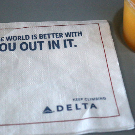 Napkin Delta Air Lines