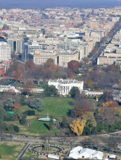 White House view from Washington Monument