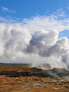 Iceland Gunnuhver Hot Springs