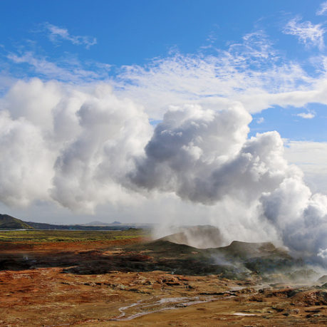 Iceland Gunnuhver Hot Springs
