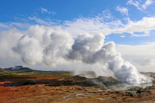 Iceland Gunnuhver Hot Springs