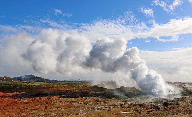 Iceland Gunnuhver Hot Springs