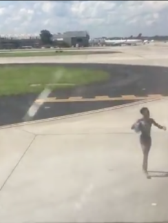 Man in Underwear Attempts to Board Airplane