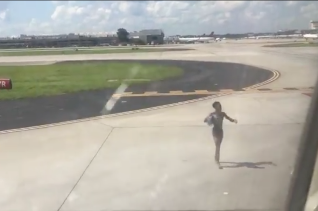 Man in Underwear Attempts to Board Airplane