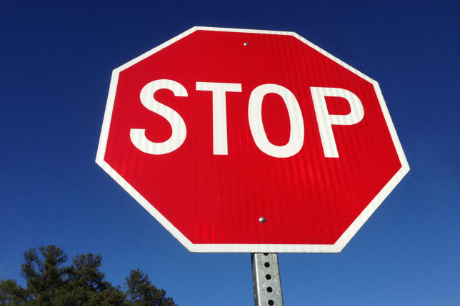 stop sign