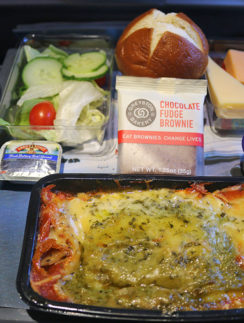 Airbus A350-900 Delta Air Lines meal