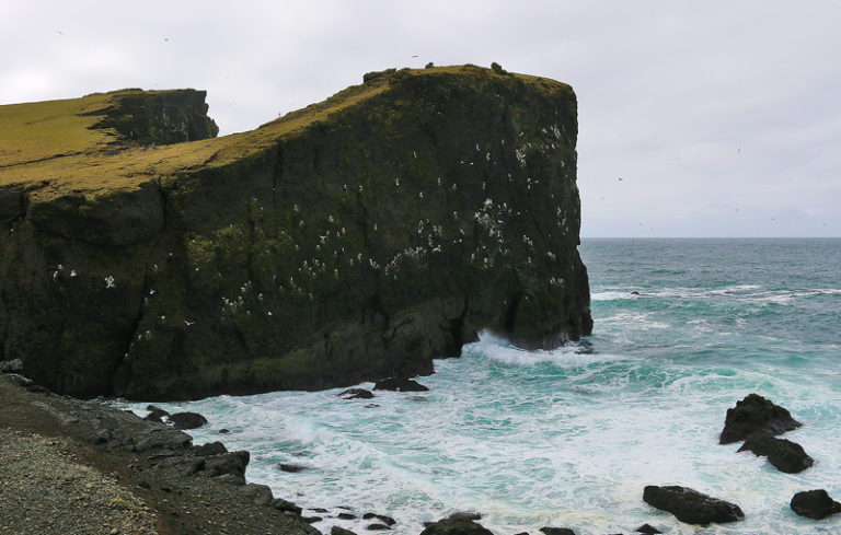 Valahnúker Mountain and the Cliffs of Valahnúkamöl in Iceland The Gate