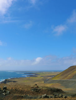 Road From Valahnúkamöl to Krýsuvík Thermal Area Iceland