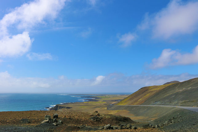Road From Valahnúkamöl to Krýsuvík Thermal Area Iceland