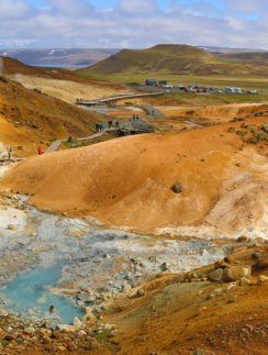 Krýsuvík Geothermal Area in Iceland