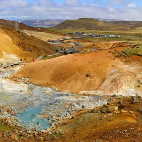 Krýsuvík Geothermal Area in Iceland