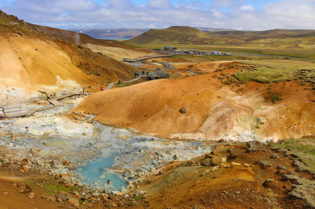 Krýsuvík Geothermal Area in Iceland