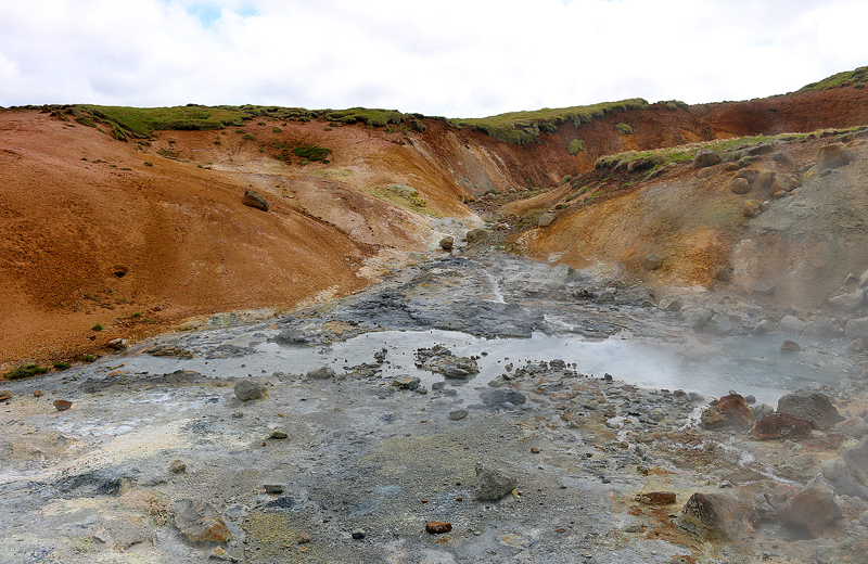 Krýsuvík Geothermal Area in Iceland
