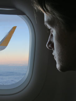 Vueling Airlines silhouette window