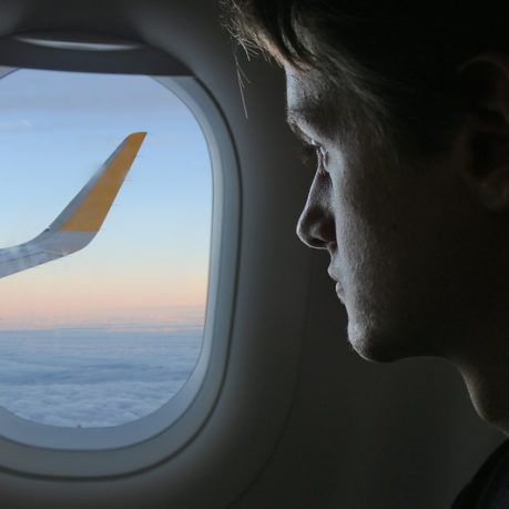 Vueling Airlines silhouette window