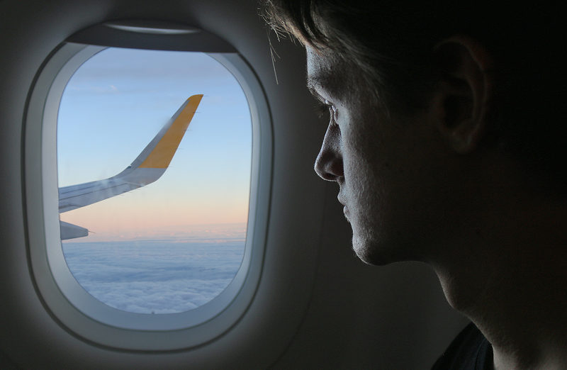 Vueling Airlines silhouette window