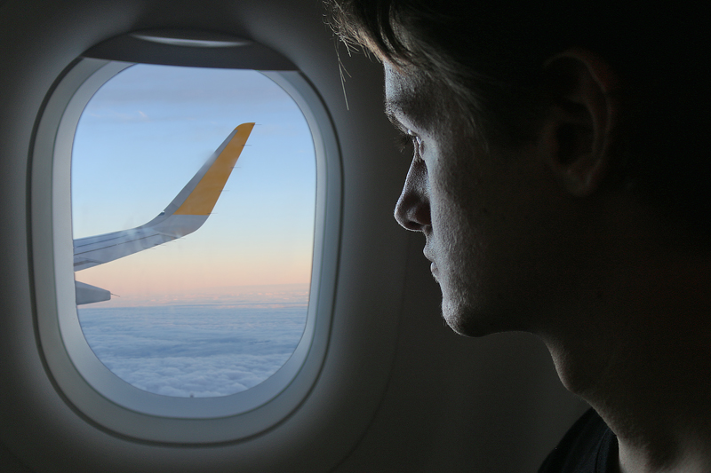 Vueling Airlines silhouette window