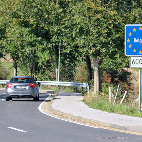 Belgium road sign