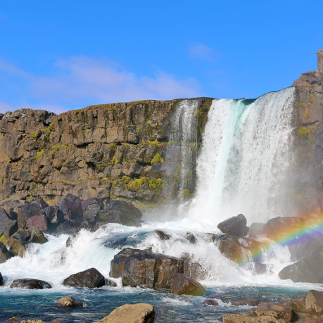 Öxaráfoss Þingvellir National Park Iceland