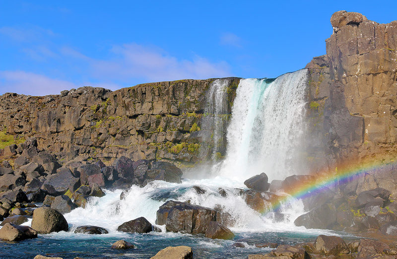 Öxaráfoss Þingvellir National Park Iceland