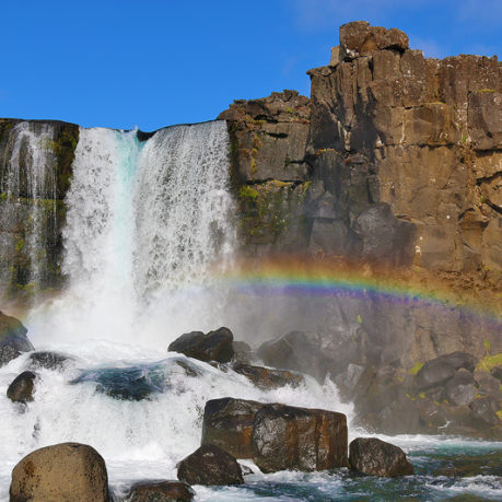 Öxaráfoss Þingvellir National Park Iceland