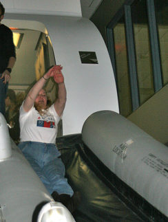 Inflatable evacuation slide