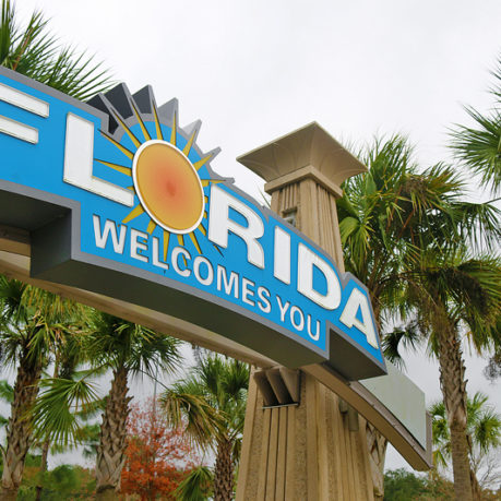 Florida welcome sign