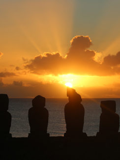 Easter Island sunset