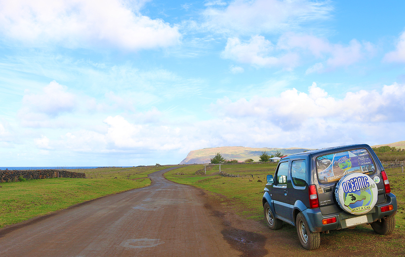 Easter Island road driving