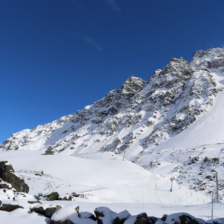 Chile Andes Mountains ski lift