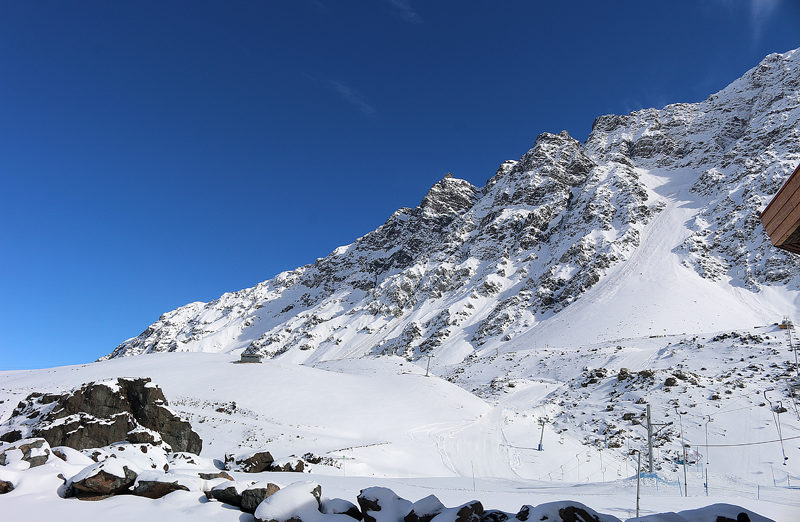 Chile Andes Mountains ski lift
