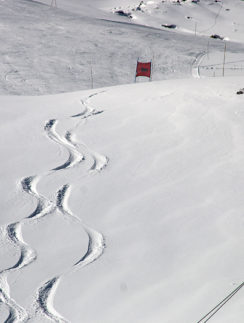 Chile Andes Mountains ski lift