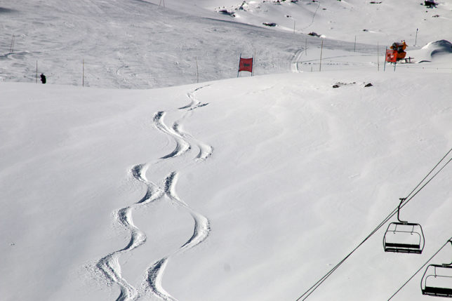 Chile Andes Mountains ski lift