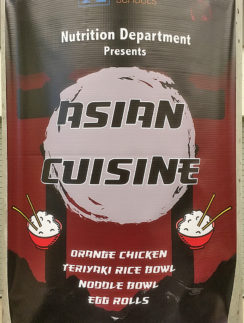 a sign with text on it