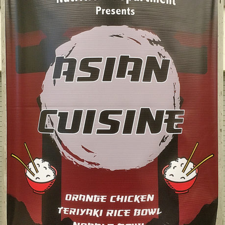 a sign with text on it