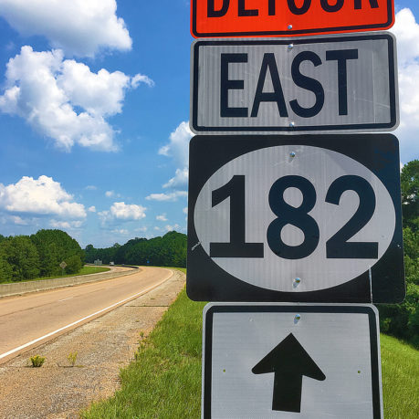 Mississippi State highway route sign