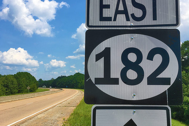 Mississippi State highway route sign