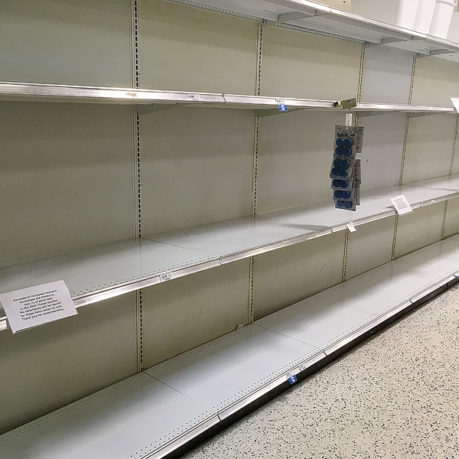 empty shelves