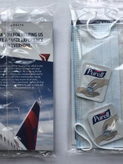 a two packages of medical masks