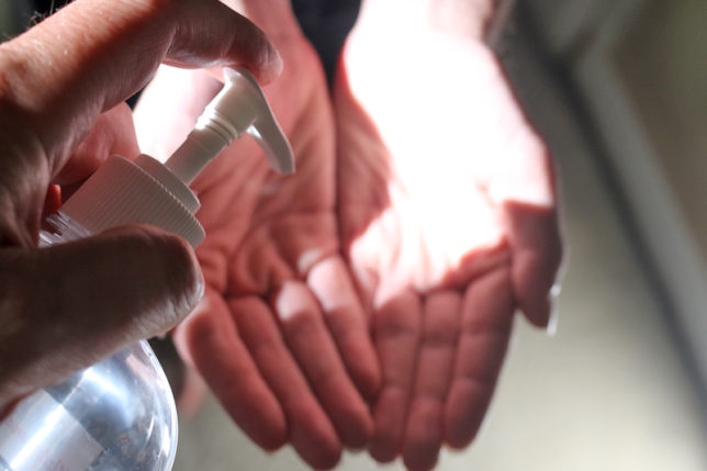 liquid hand sanitizer