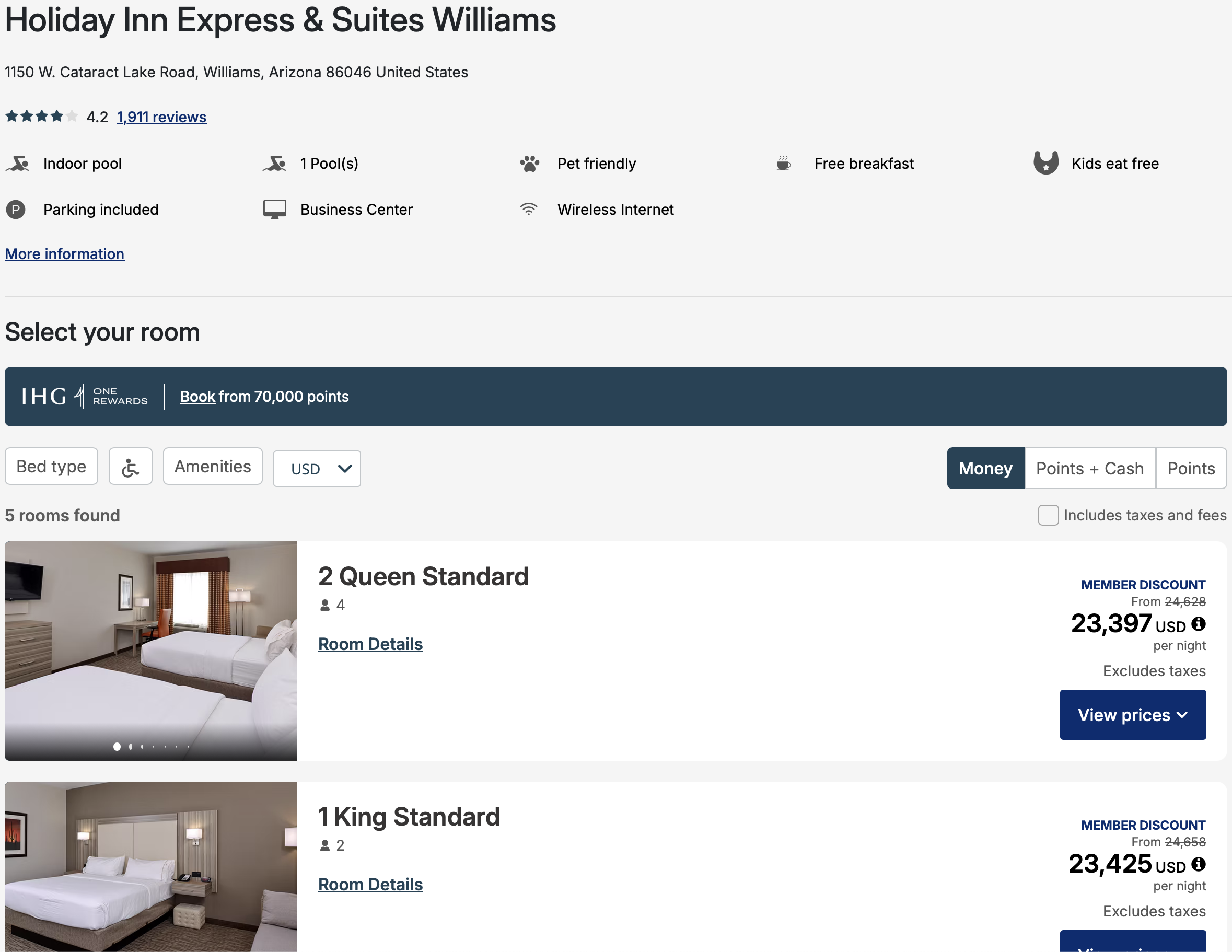 a screenshot of a hotel