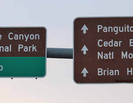 Brian Head highway sign