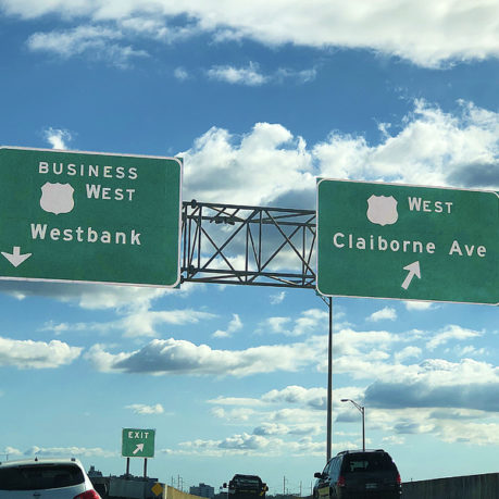 a road sign on a highway