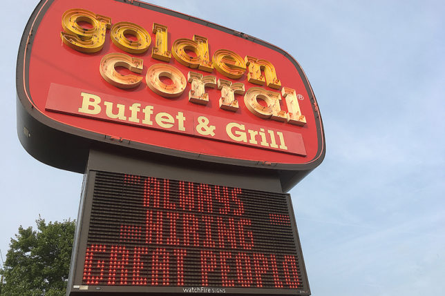 a sign with a message on it