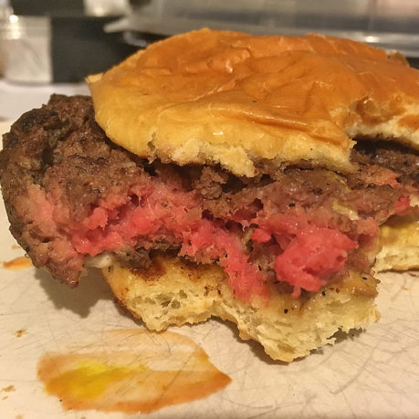 raw hamburger