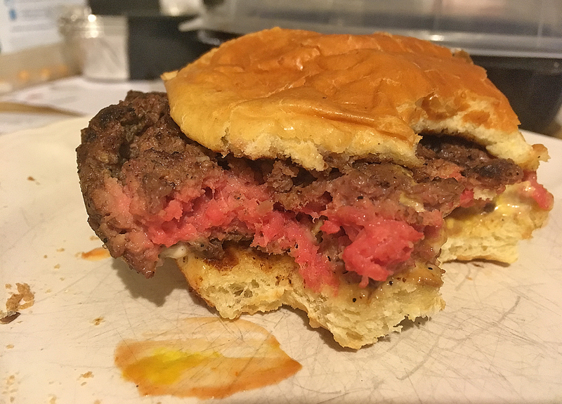 raw hamburger
