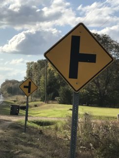 intersection signs