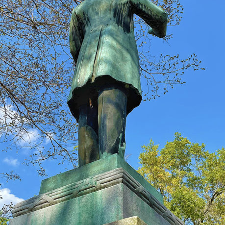 a statue of a man